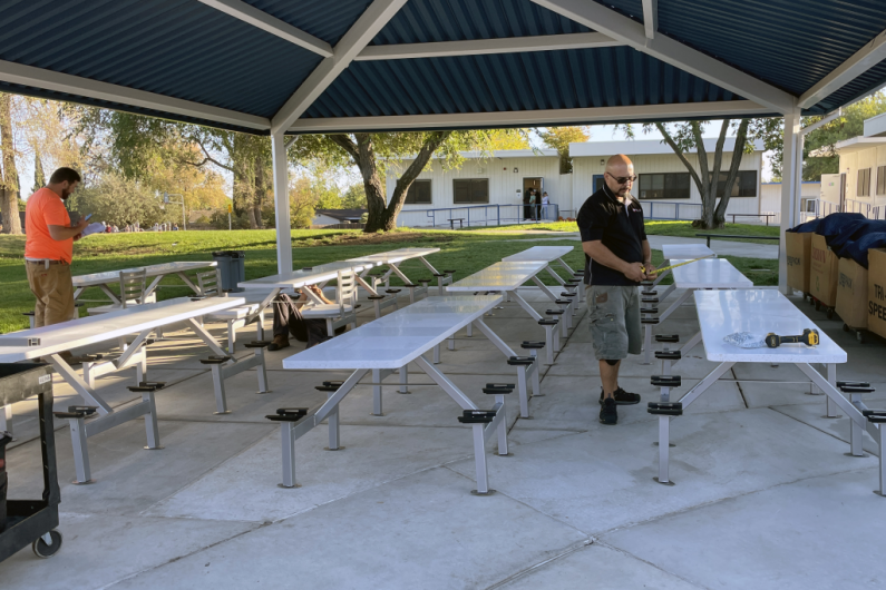 Outdoor Learning Structures being Installed at TRUSD schools Outdoor Learning Structures being Installed at TRUSD schools