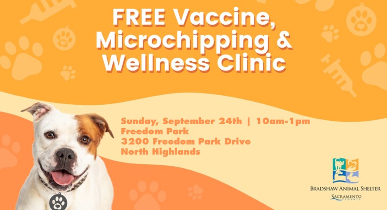 Free Vaccine, Microchip & Wellness Clinic Planned for North Highlands Free Vaccine, Microchip & Wellness Clinic Planned for North Highlands
