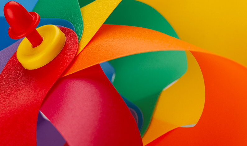 Rainbow Pinwheels Planted for Pride Month Rainbow Pinwheels Planted for Pride Month